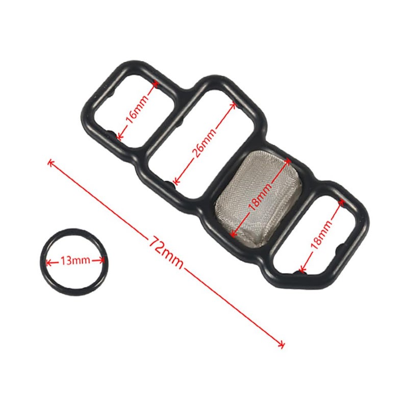 DSkoiph Head Cylinder Solenoid Valve Gasket Set Replacement Compatible with Honda Accord Odyssey Pilot 15826-RNA-A01 91319-PAA-A01 917-174 - Image 4